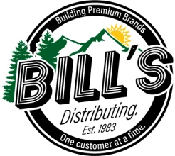 Mountain-themed Bill's logo design
